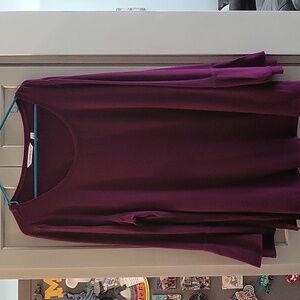 Isaac Mizrahi Plus Plum Top